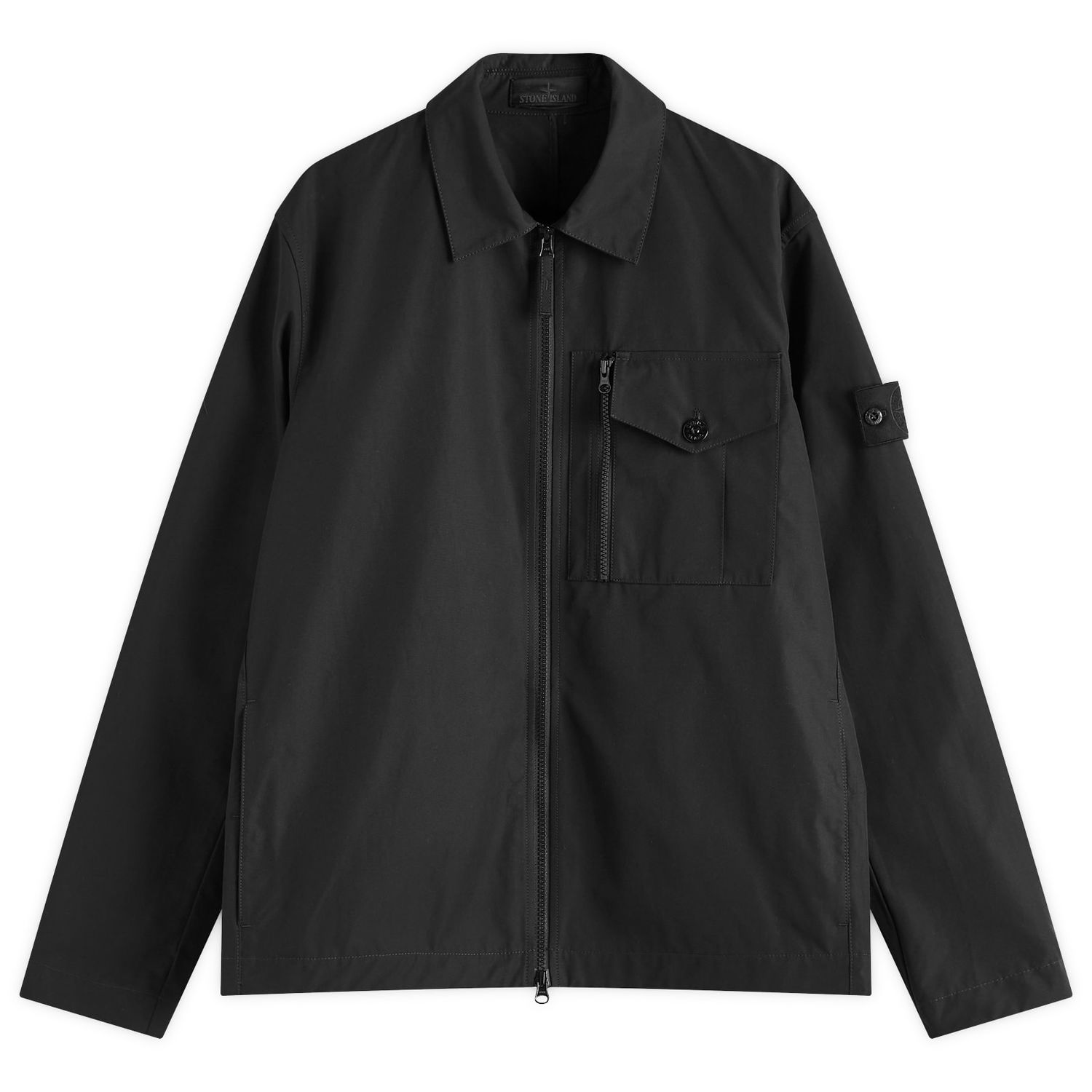 Ветровка Stone Island Ghost Piece Weatherproof Canvas Shirt Jacket, Large Черно | K1S151200007-V0029, 1