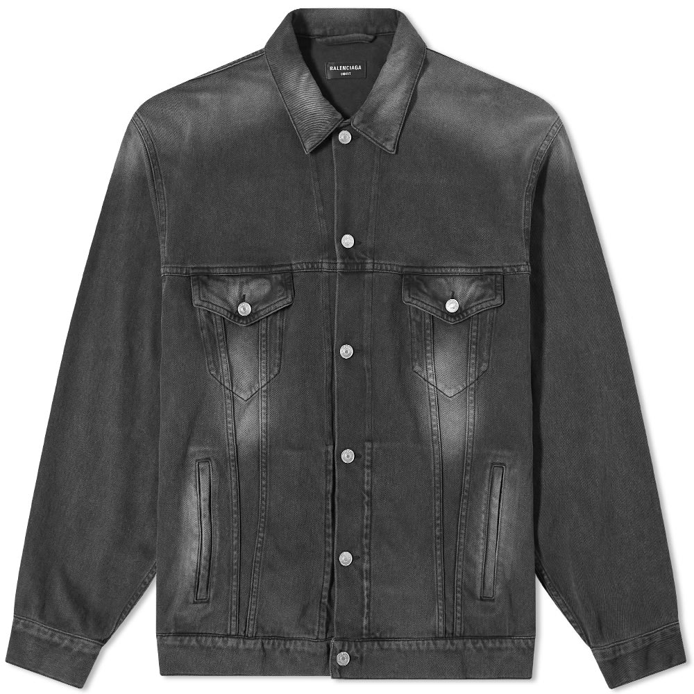 Яке Balenciaga Denim Jersey Jacket Black Черно | 662772-TKVG5-1000, 0