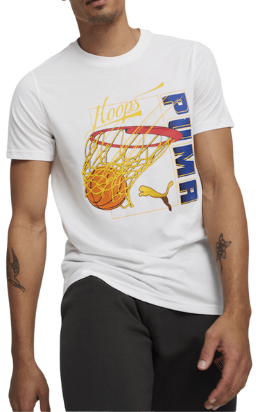 Тениска Puma Swished Tee Бяло | 624801-03, 0
