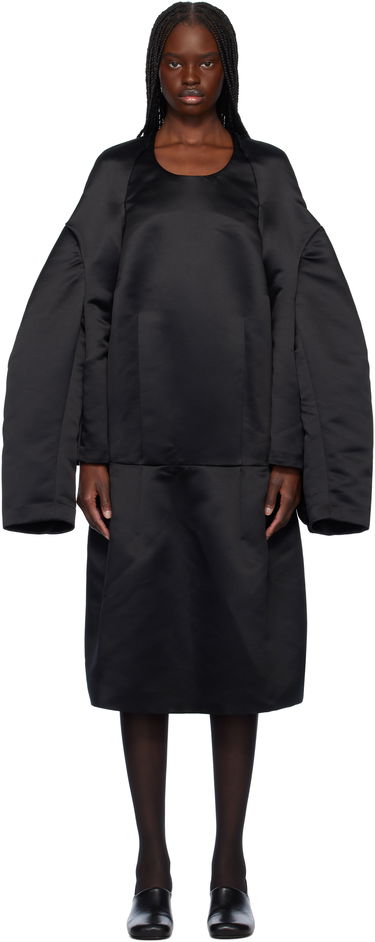 Pокля Comme des Garçons Comme des Garçons Satin Midi Dress Черно | GO-O001-051-1, 0