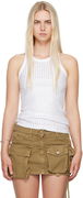 Attico Crystal Sleeveless Top