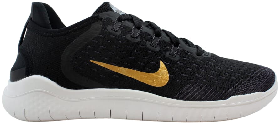 Кецове и обувки Nike Free RN 2018 "Black Metallic Gold Vast Grey" W Черно | 942837-008, 0