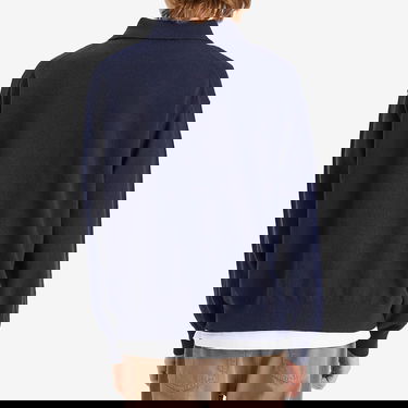 Пуловер Róhe Rohe Knitted Long Sleeve Polo Тъмно синьо | 314-23-413, 3