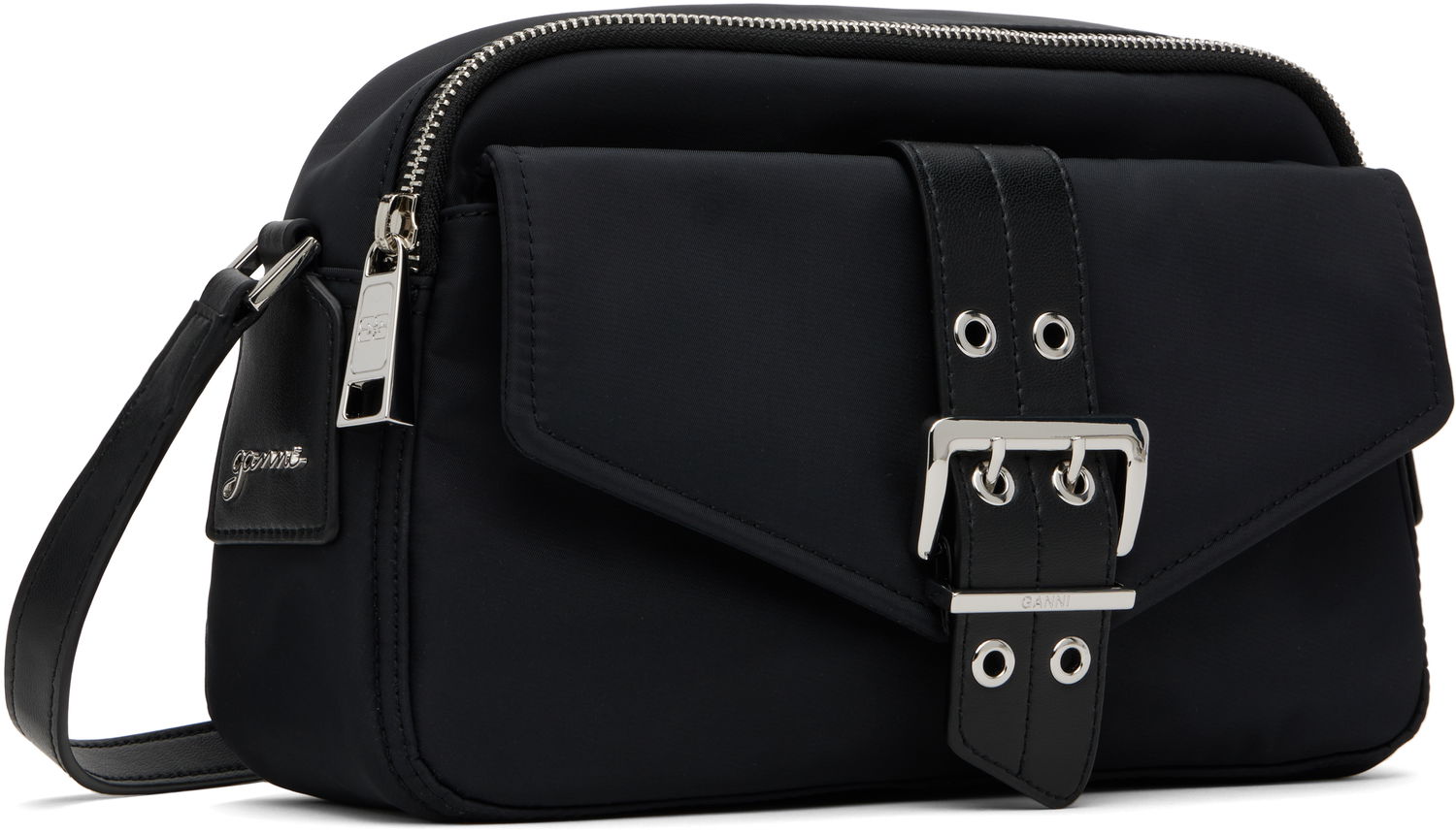 Чанта през рамо GANNI GANNI Bucky Camera Bag Черно | A6370, 1