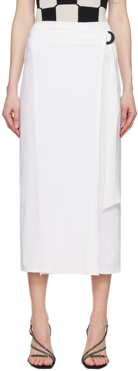 Beato Midi Wrap Skirt with Ring Detail