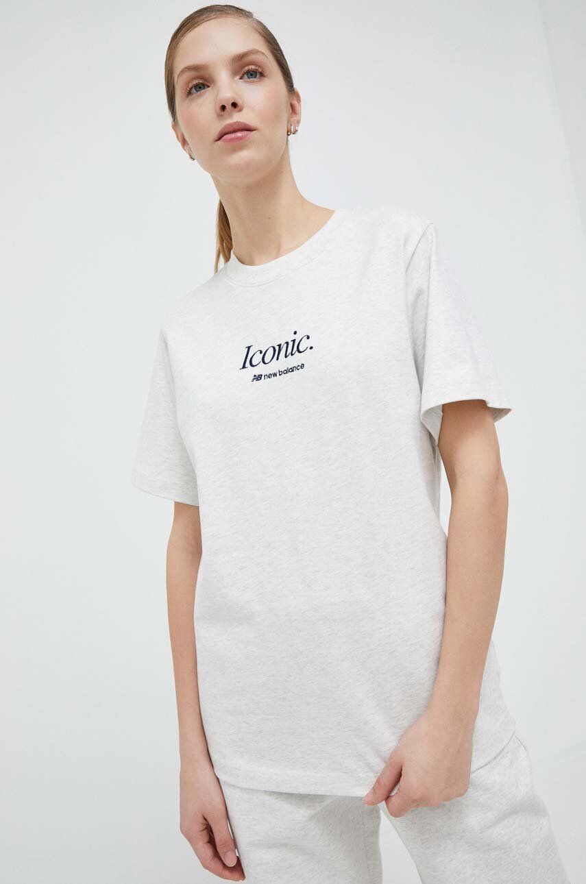 Тениска New Balance t-Shirt Бяло | WT31551SAH, 0