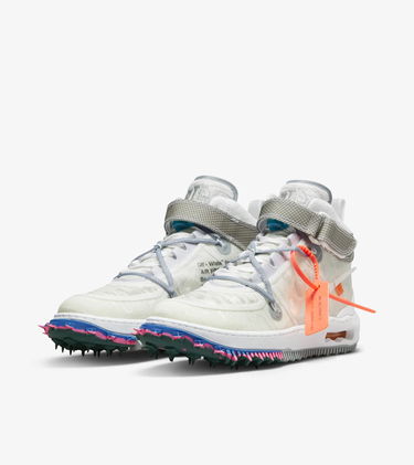 Кецове и обувки Nike Off-White x Air Force 1 Mid "White" Бяло | DO6290-100, 2