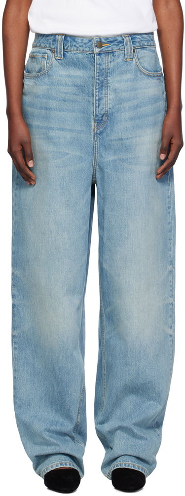 Дънки Fear of God Essentials Straight Leg Jeans Синьо | 130BT245310FW, 0