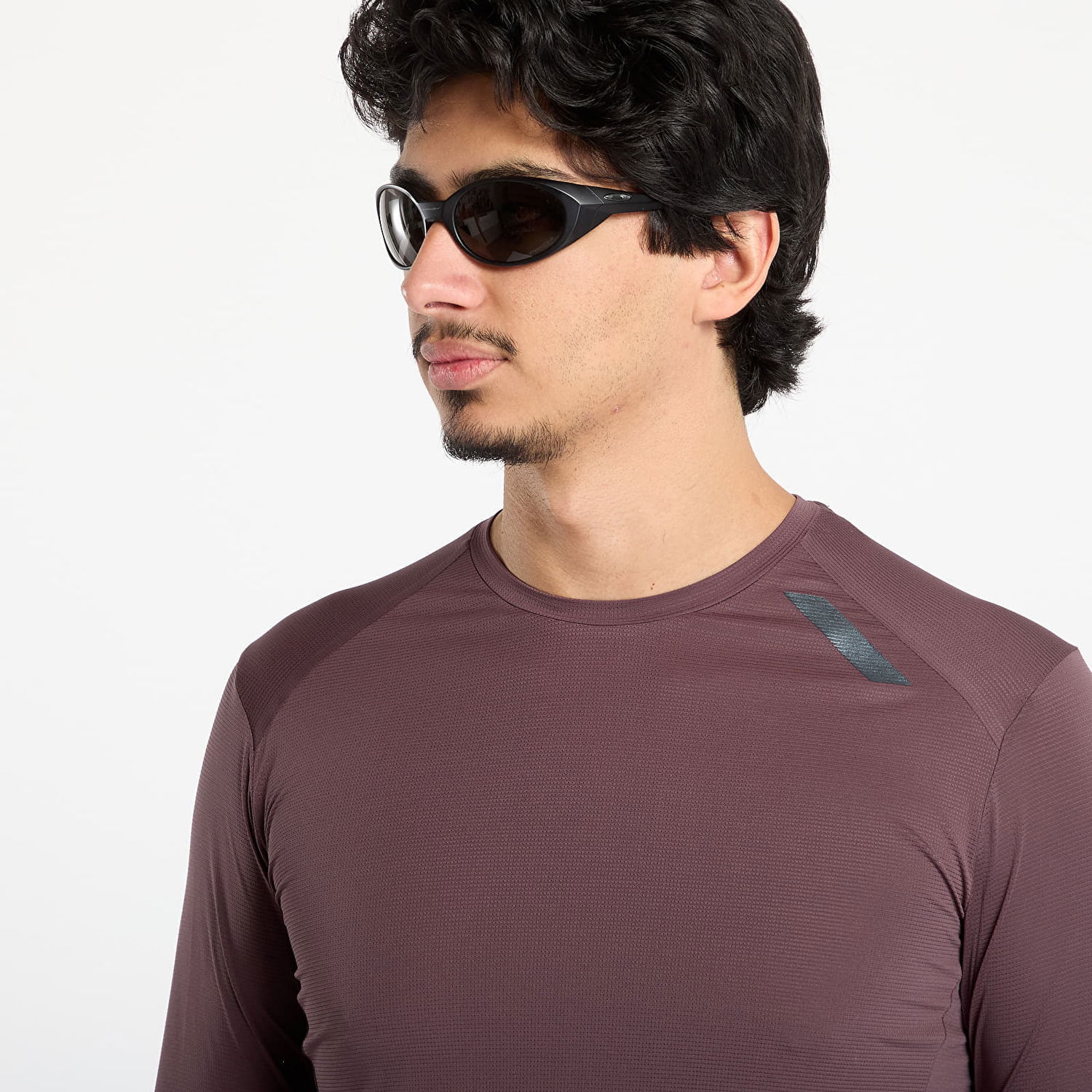 Тениска Soar Running Long Sleeve Tech Top Бургунди | AW25-SLS4M-DKGRE, 1