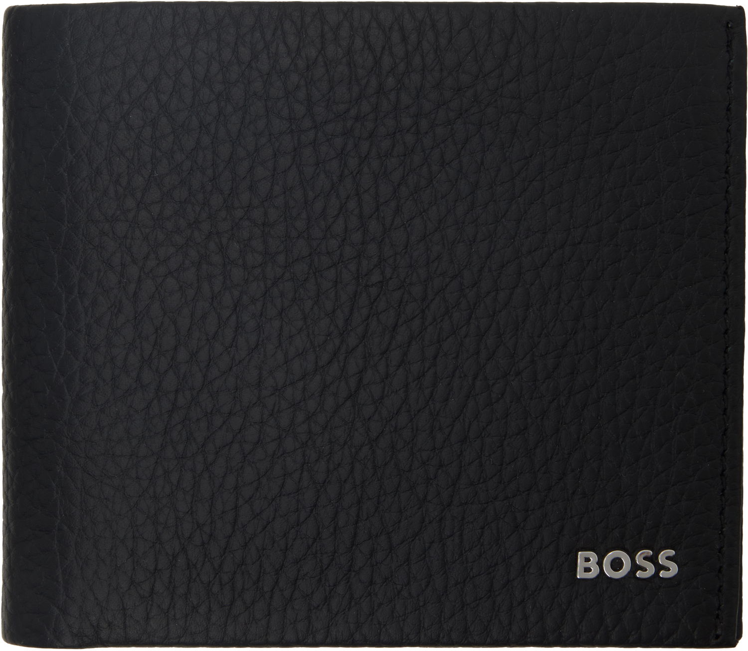 Портфейл BOSS Leather Wallet with Logo Lettering Черно | 50529496, 0