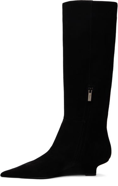 Облекло TOTEME TOTEME Sharp Suede Knee-High Boots Черно | 251-WAS4671-LE0012, 2