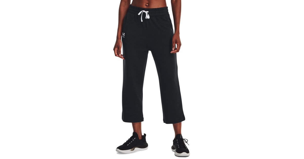 Спортни панталони Under Armour Rival Terry Flare Crop Pants Черно | 1377000-001, 1