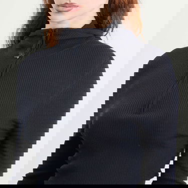 Суитчър Cecilie Bahnsen Cecilie Bahnsen Belma Merino Knit Ribbed Hoodie Черно | 425KNI50006, 5