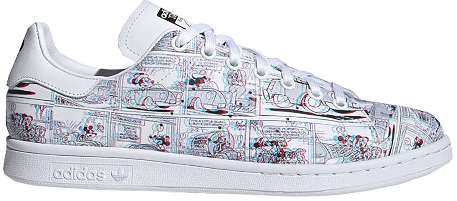Кецове и обувки adidas Originals Stan Smith Mickey Mouse 3D Бяло | FW2911, 0