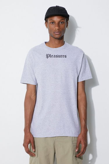 Тениска Pleasures T-Shirt With Print Сиво | P23SU057, 0