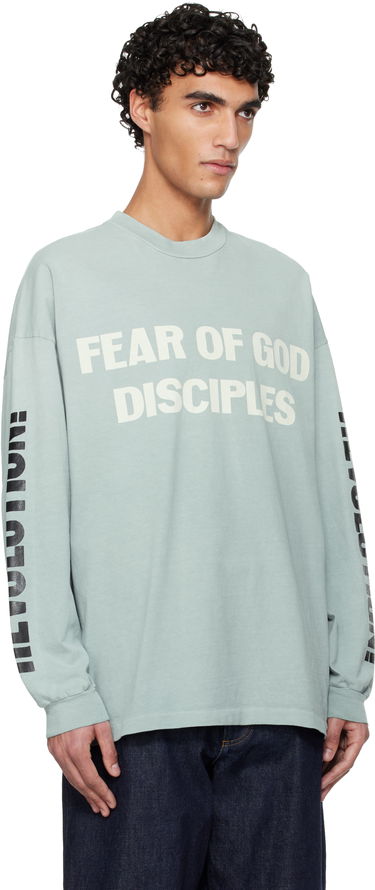 Тениска Fear of God Fear of God 'Disciple' Relaxed Long Sleeve T-shirt Тюркоазено | FG25FW10-10404HWJ-974, 1