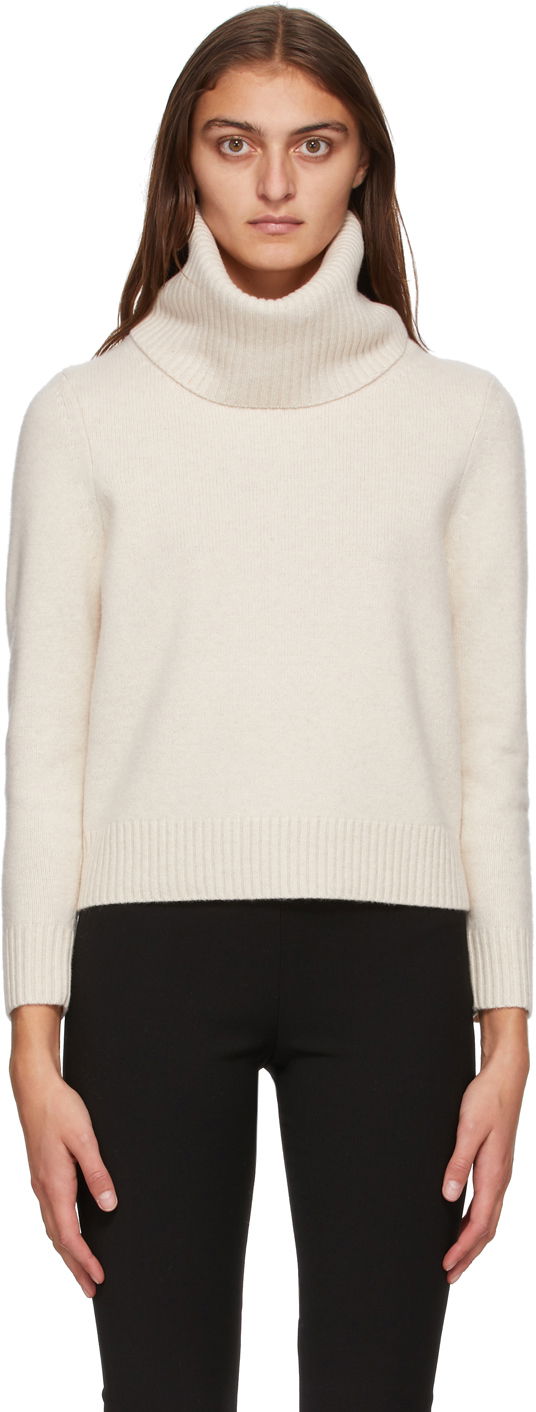 Пуловер TOTEME TOTEME Prati Wool & Cashmere Turtleneck Бежово | 204-562-752, 0