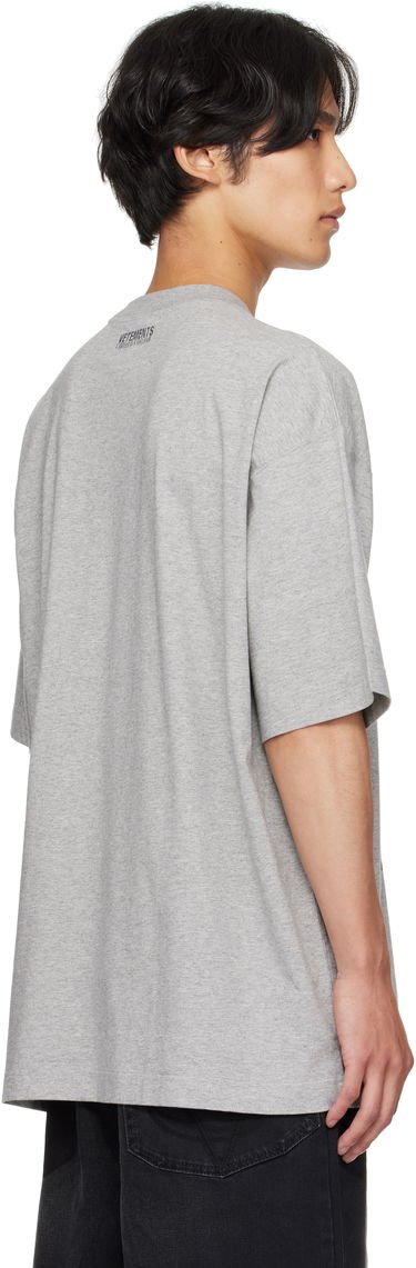 Тениска VETEMENTS Vetements Goth Oversized Graphic T-Shirt Сиво | UH76TR800G, 2