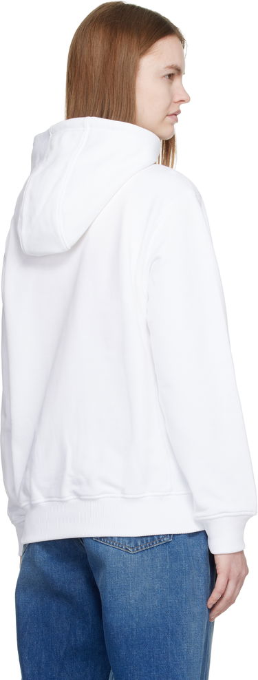 Суитчър Casablanca Crystal Warped Logo Hoodie Бяло | W-SP26-JTP-362-01, 2