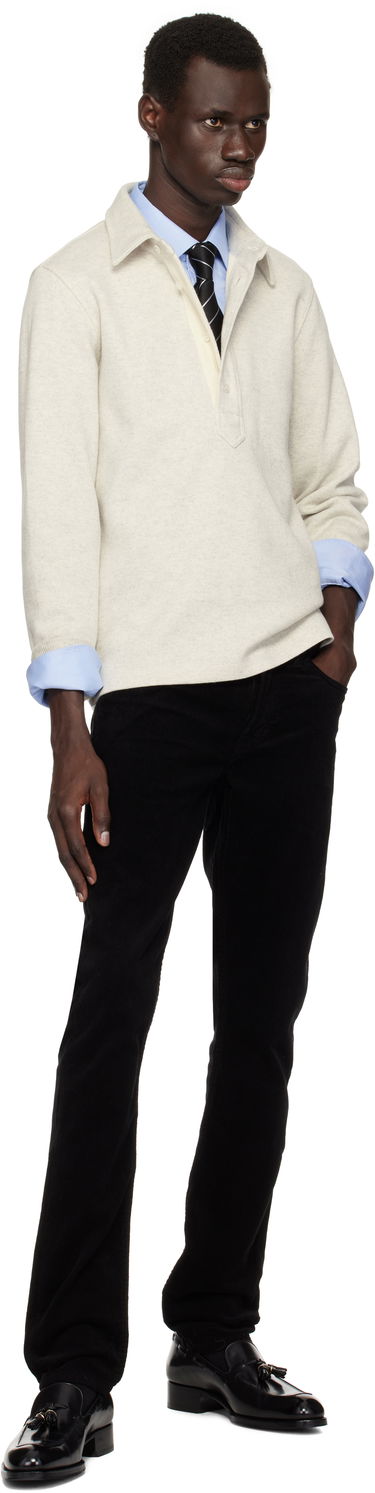 Колани Tom Ford Tom Ford Striped Tie Черно | STE001-S0082, 2