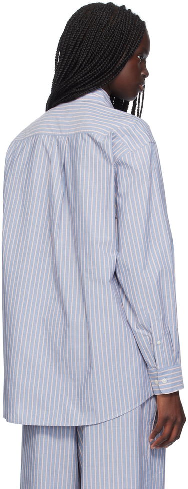 Риза Baserange Baserange Ole Striped Long Sleeve Shirt Синьо | SHOL-PO-AU24, 2