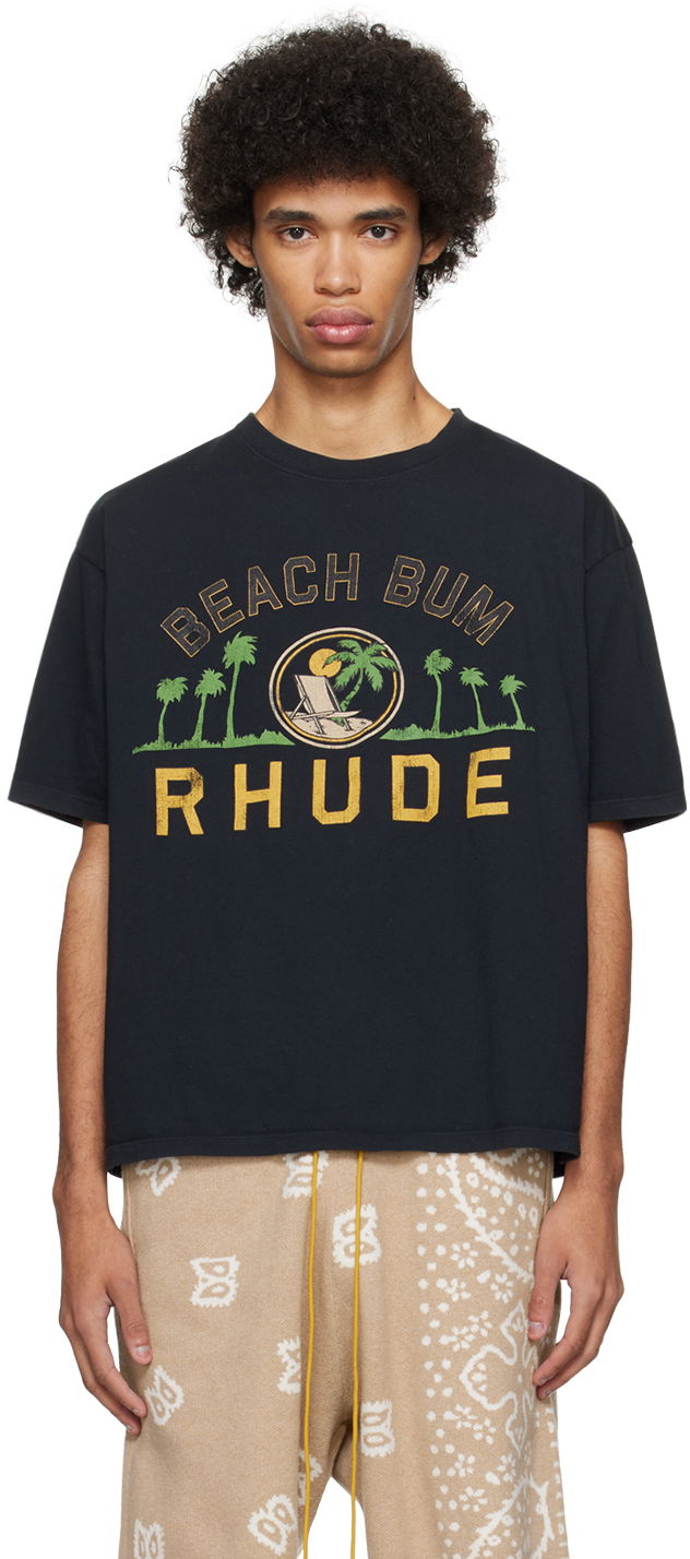 Тениска Rhude Palmera T-Shirt Черно | RHPS24TT03012610