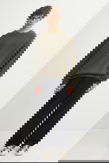 Пуловер DAILY PAPER Ribbed Crew Neck Sweater Band Knit Зелено | 2522025, 4