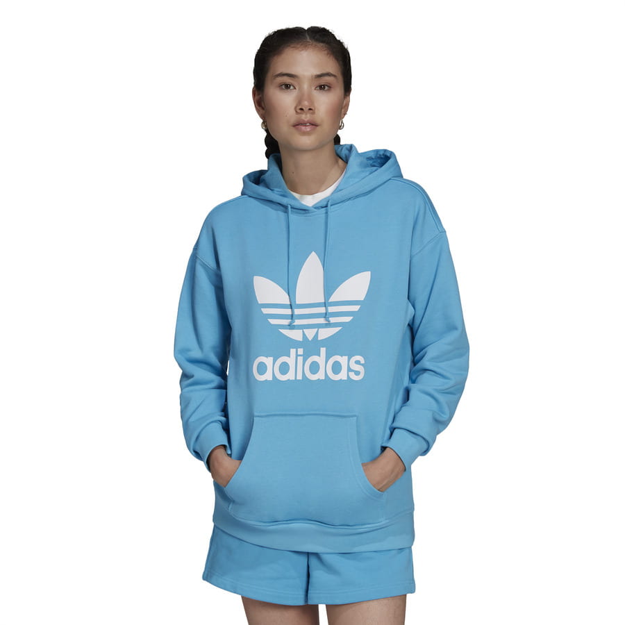 Суитчър adidas Originals TRF Hoodie Синьо | HE6952, 0