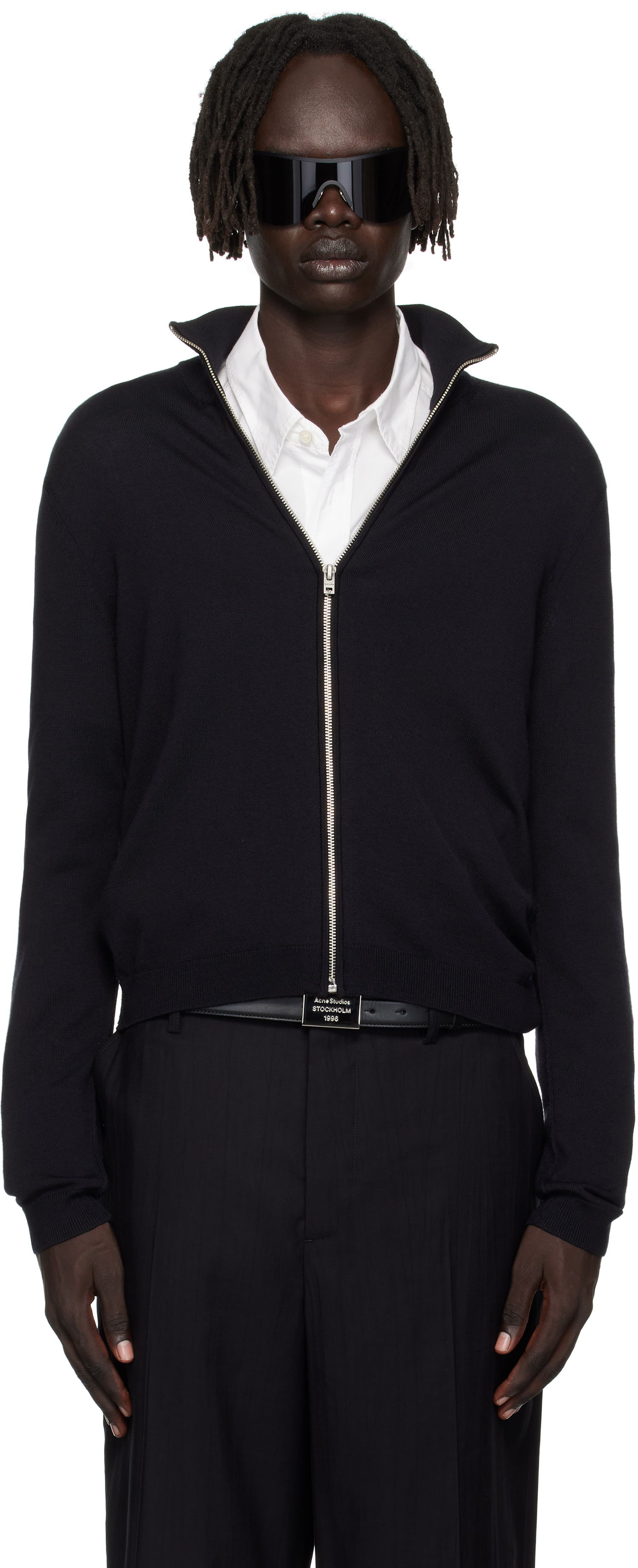 Пуловер Acne Studios Zip Up Cardigan Черно | B60365-, 0