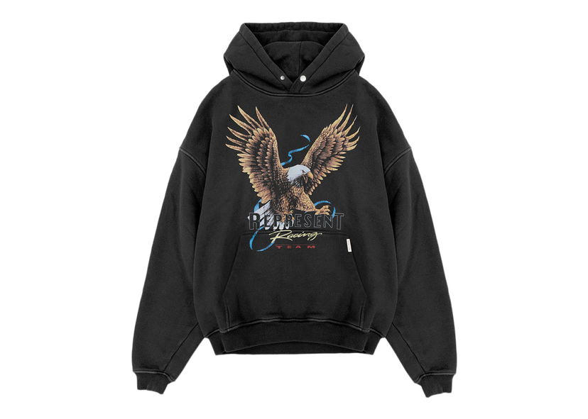 Суитчър Represent Clo Represent Racing Team Eagle Hoodie Vintage Black Черно | M04223-03