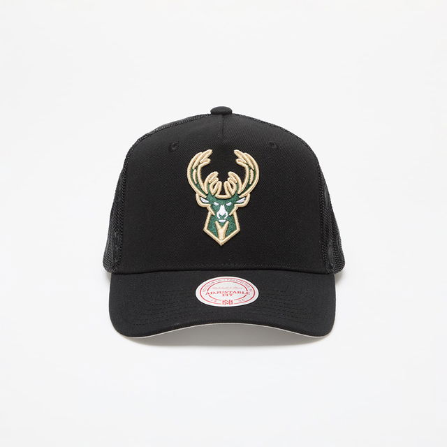 Cap NBA Monogram Trucker Milwaukee Bucks Black Universal