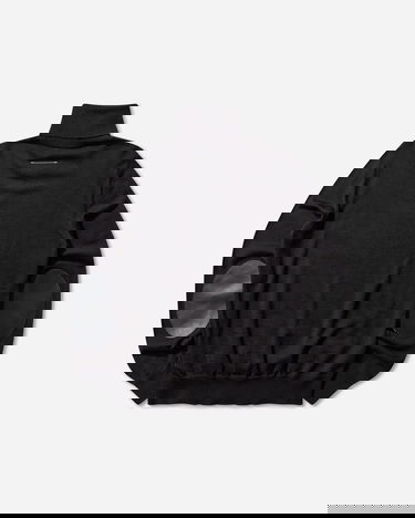 Пуловер Maison Margiela Elbow Patch Turtleneck Sweater Черно | SH0HA0006 900, 2