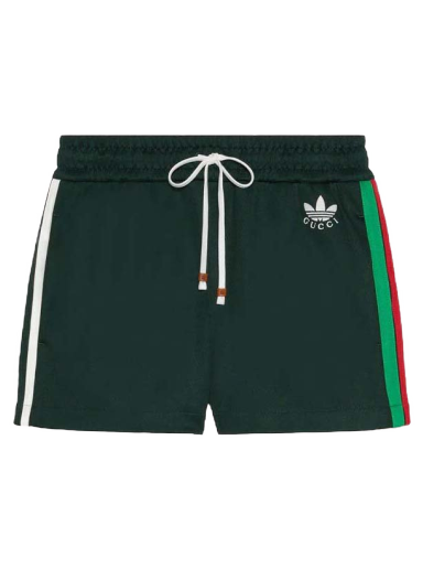 Къси панталони Gucci adidas x Jersey Shorts Зелено | 702413 XJEGU 3806