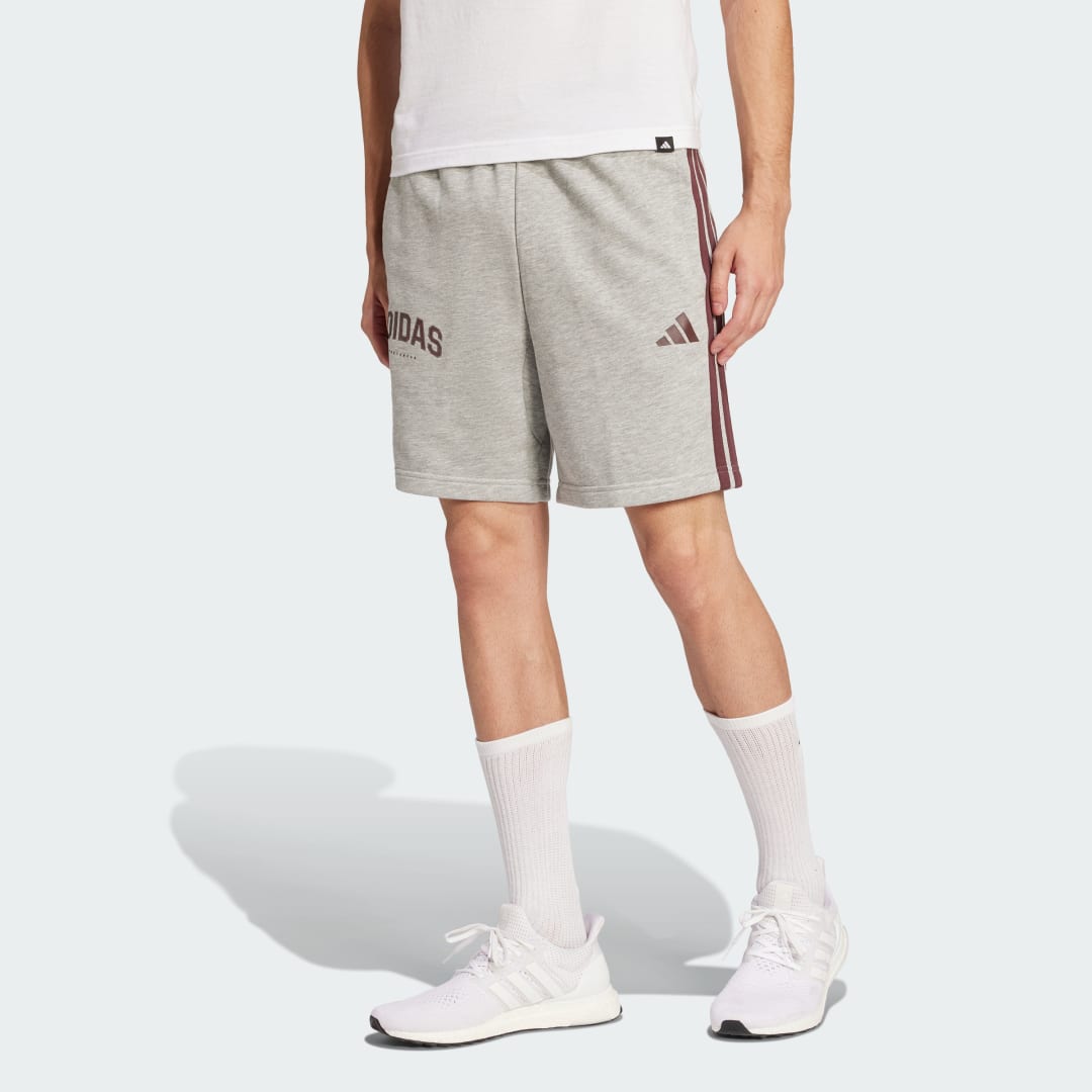Къси панталони adidas Performance 3-Stripes Shorts Сиво | JM2484, 0