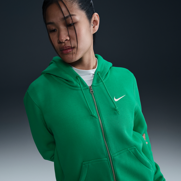 Суитчър Nike Nike Sportswear Phoenix Fleece Full-Zip Hoodie Зелено | HJ0995-324, 0