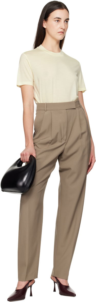 Панталони Róhe Round-Leg Tailored Trousers Кафяво | 414-30-046, 3