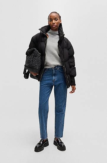 Пухо яке BOSS Water-Repellent Puffer Jacket Черно | 50521363, 1