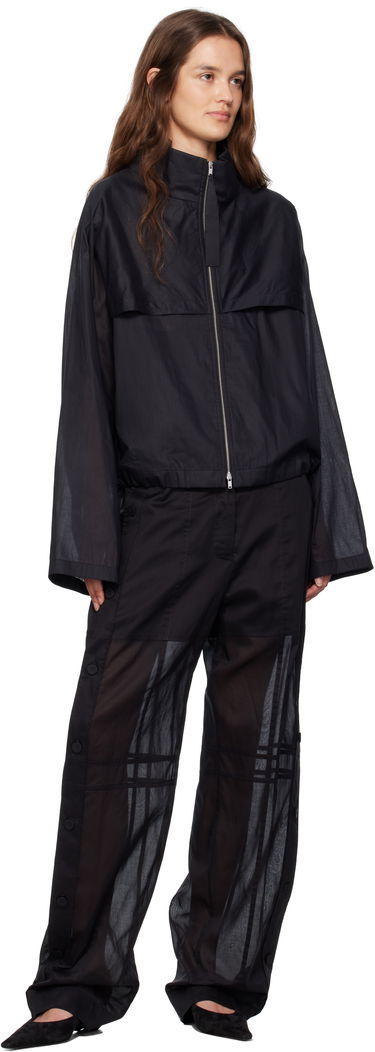 Яке Jil Sander Jil Sander Cotton Muslin Zip Up Jacket Черно | J01SW0009_J45014, 3