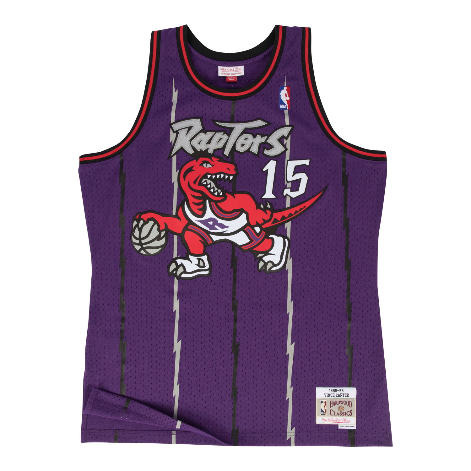 Фланелка Mitchell & Ness Toronto Raptors Vince Carter NBA Swingman Jersey Лилаво | SMJYGS18214-TRAPURP98VCA, 0
