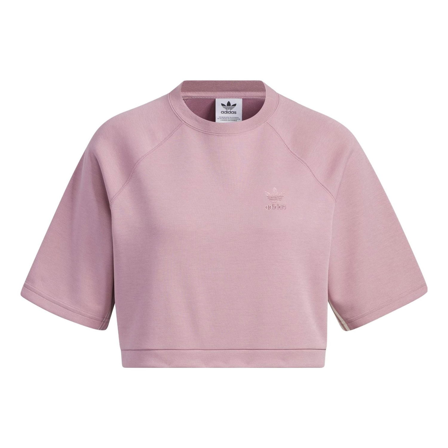 Съкратен топ adidas Originals Toc Graphic Crop T-Shirt Розово | IN1007, 0