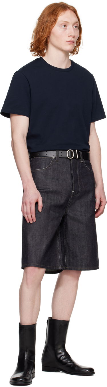 Къси панталони Jil Sander Jil Sander Raw Denim Shorts Синьо | J23KA0110_J45041, 4