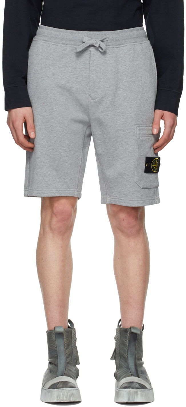 Къси панталони Stone Island Garment-Dyed Shorts Сиво | 761564651, 0