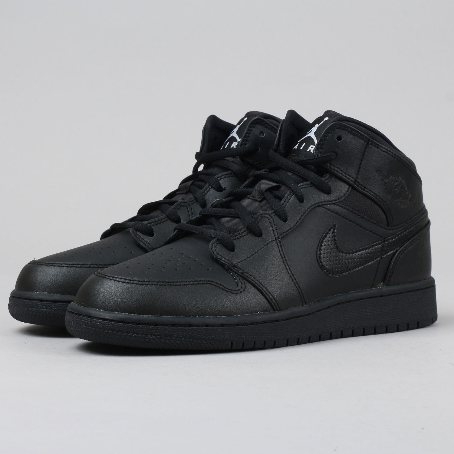 Кецове и обувки Jordan Air Jordan 1 Mid ''Black White'' Черно | 554724-034, 1