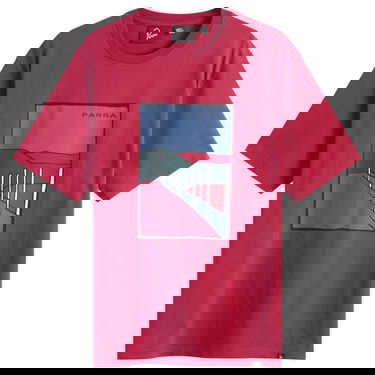 Тениска By Parra Parra Beach Parking T-Shirt Червено | 54205-RAS, 1