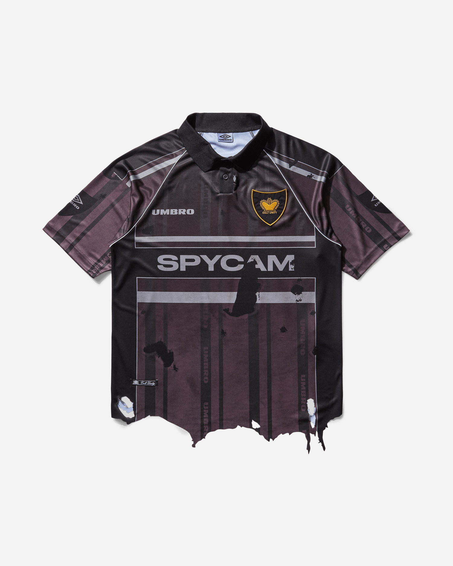 Поло тениска Umbro Distressed Spycam Polo Лилаво | UBMW0355FA225 PLE0004, 1