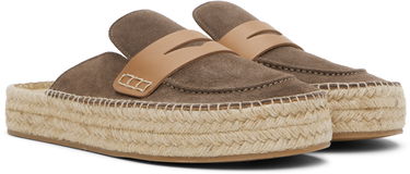 Кецове и обувки JW Anderson JW Anderson Espadrille Loafer Mules Кафяво | LF0054-LA0240, 3
