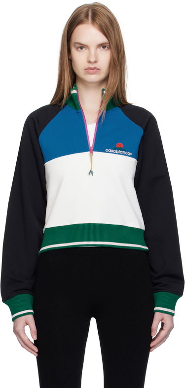 Суитчър Casablanca Casablanca Colorblock Quarter-Zip Sweatshirt Многоцветен | WPF25-JTP-328-01, 0