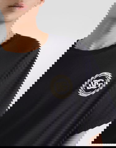 Тениска Dolce & Gabbana Cotton T-shirt With Patch 48 Тъмно синьо | G8PN9ZG7PZFB0665, 1