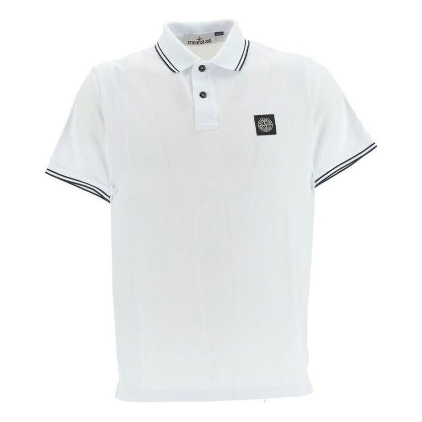 Поло тениска Stone Island Polo Shirt Бяло | 79152SC18-A1001