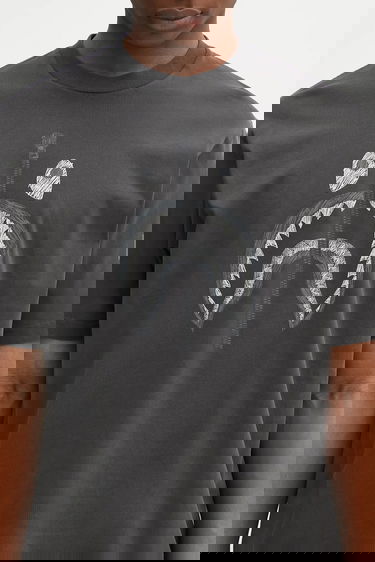 Тениска BAPE Garment Dye Shark Relaxed Fit T-shirt Сиво | 1K80109316, 3